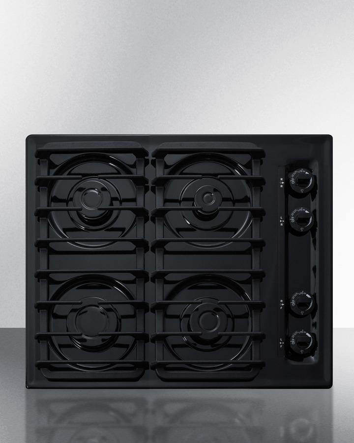 Summit TTL033S 24" Wide 4-burner Gas Cooktop
