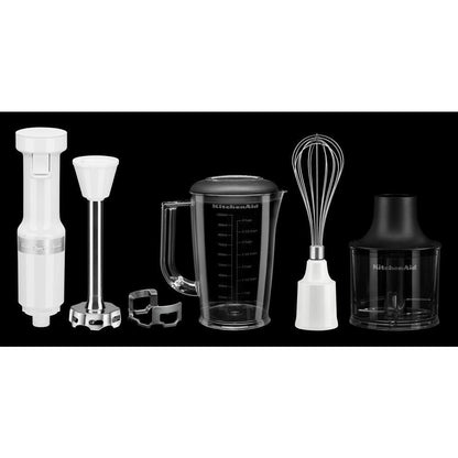 Kitchenaid KHBV83WH Variable Speed Corded Hand Blender with Accessories
