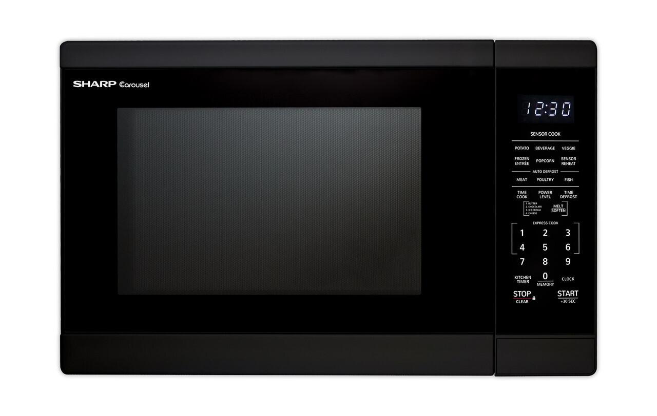 Sharp 1.4 cu. ft. Black Countertop Microwave Oven