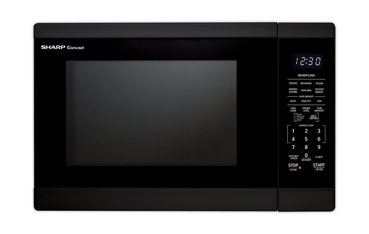 Sharp SMC1461HB 1.4 cu. ft. Black Countertop Microwave Oven