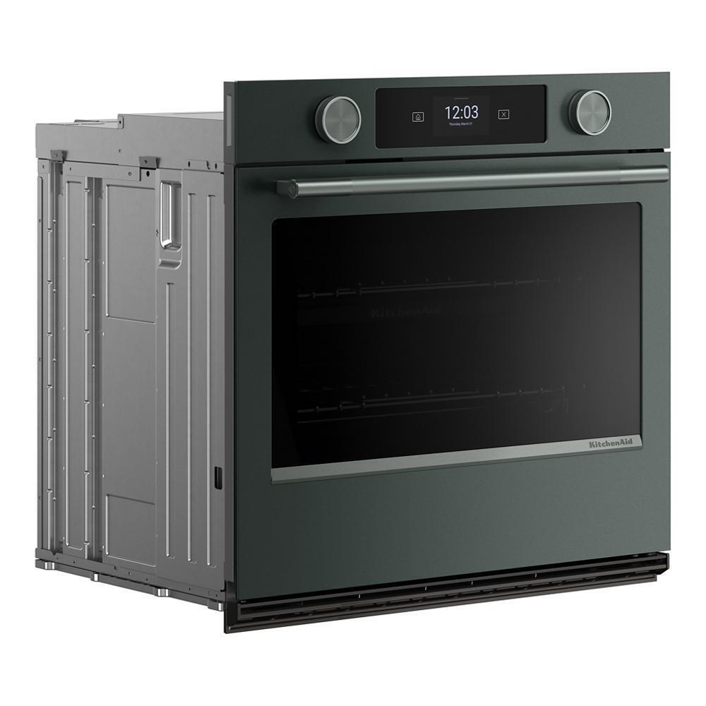 Kitchenaid KOES930SJP 30-inch Smart Electric Single Wall Oven with Intelligent Cooking Camera - Juniper