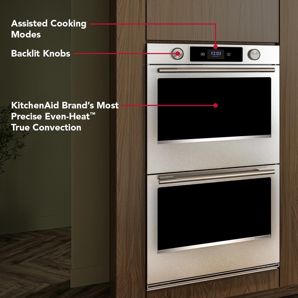 Kitchenaid KOED630SPS 30-inch Smart Electric Double Wall Oven with Assisted Cooking Modes - PrintShield™ Finish