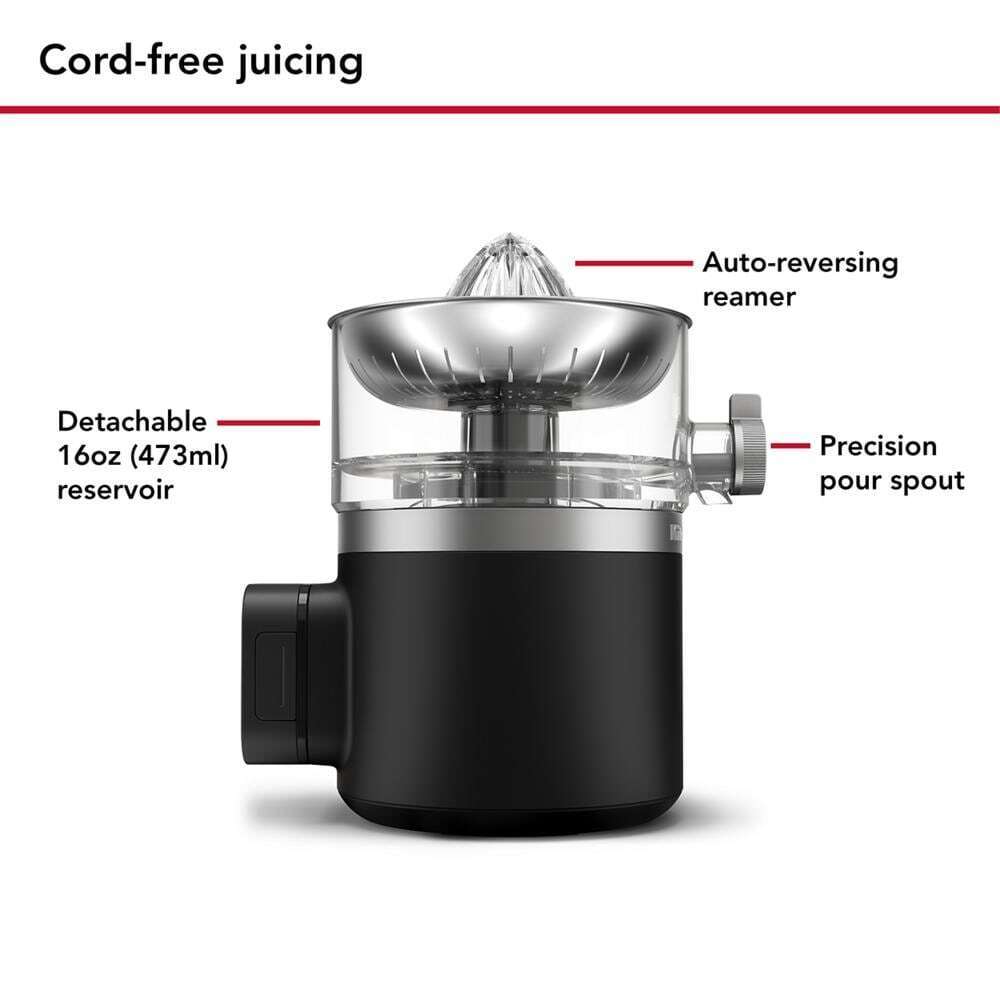KCJR161BM KitchenAid Go® Cordless Citrus Juicer - battery included