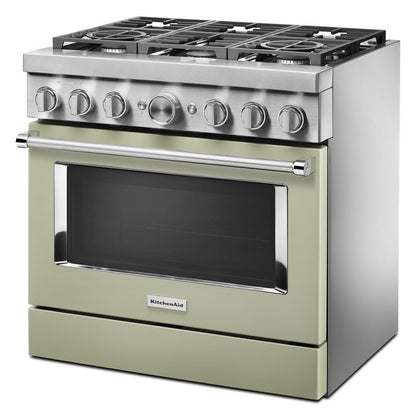 KFDC506JAV KitchenAid® 36'' Smart Commercial-Style Dual Fuel Range with 6 Burners