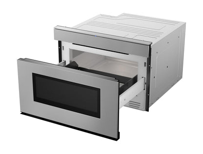 Sharp SMD2479JS 24 in. 1.2 cu. ft. 950W Sharp Stainless Steel Smart Easy Wave Open Microwave Drawer Oven