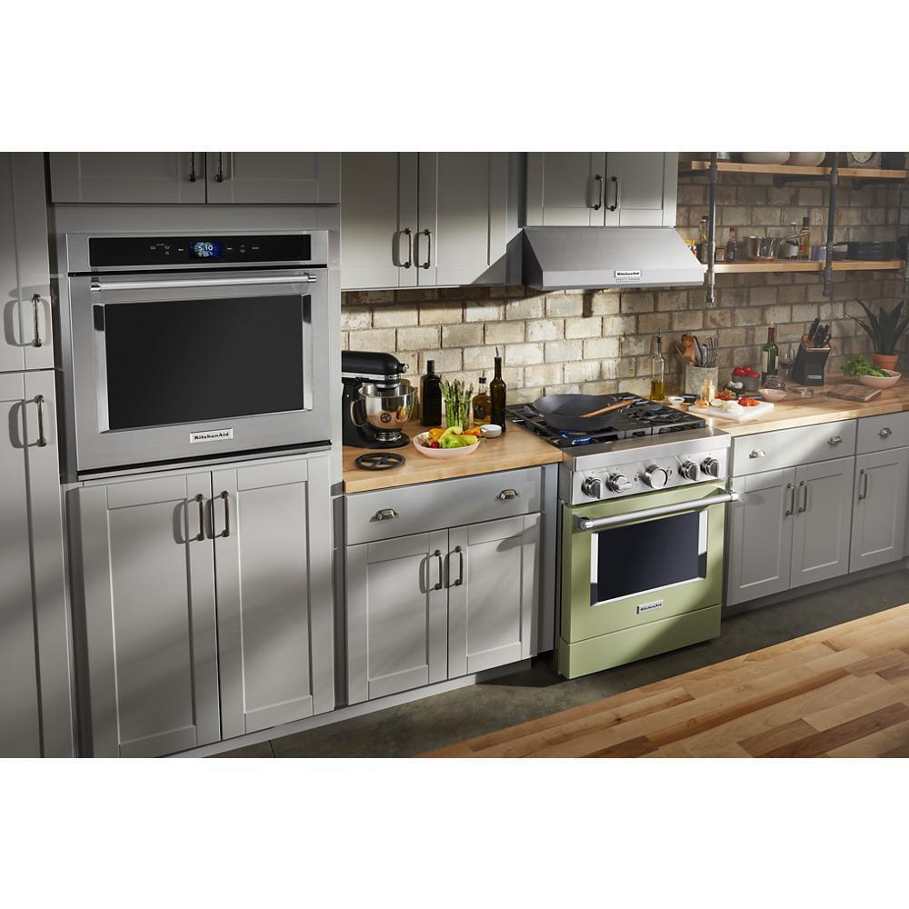 KFDC500JAV KitchenAid® 30'' Smart Commercial-Style Dual Fuel Range with 4 Burners