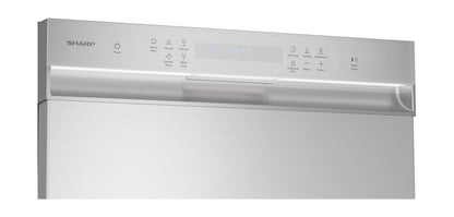 Sharp SDW6506JS 24 in. Slide-In Stainless Steel Hybrid 49 dB Dishwasher