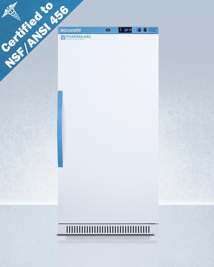 Summit ARS8PV456 8 CU.FT. Upright Vaccine Refrigerator, Certified To Nsf/ansi 456 Vaccine Storage Standard