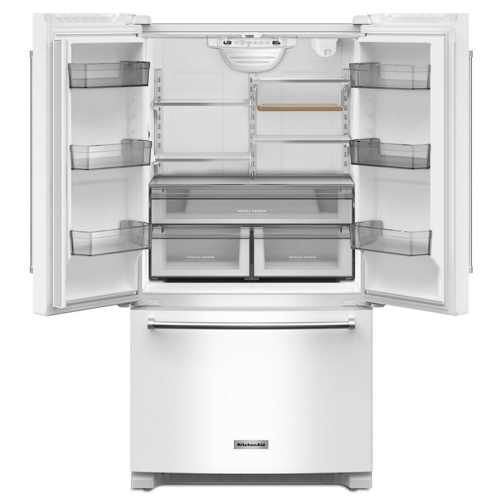 Kitchenaid KRFC136RWH 20 cu. ft. 36-Inch Width Counter-Depth French Door Refrigerator with Interior Dispense