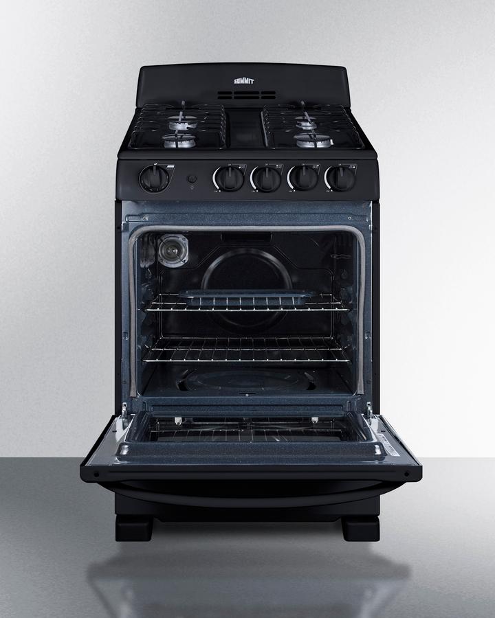 Summit RG2402B 24" Wide Gas Range