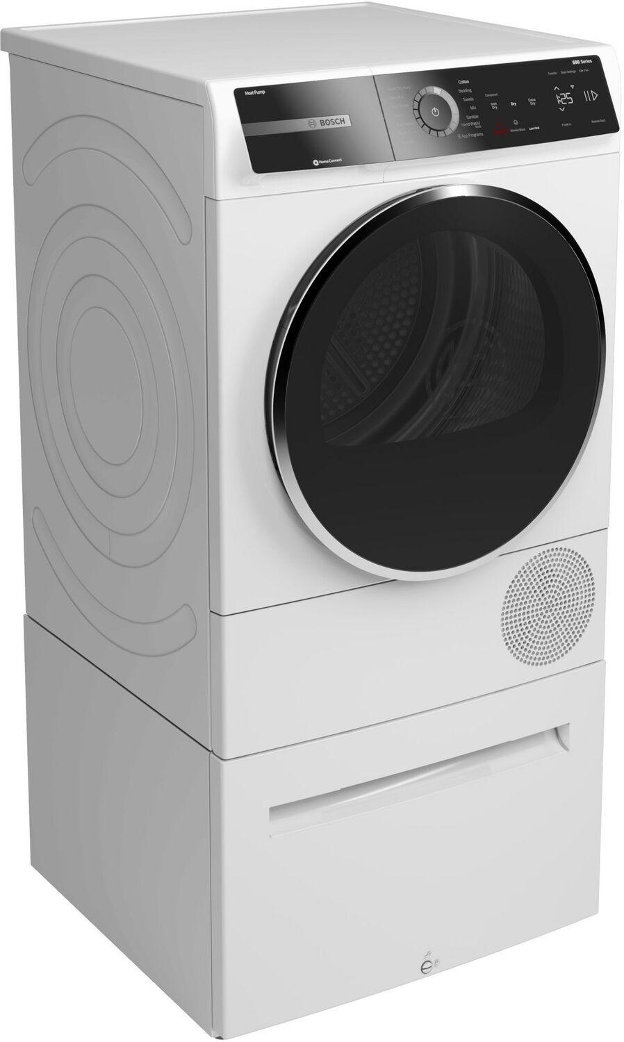 Bosch WQB245B0UC 500 Series, heat pump dryer, White