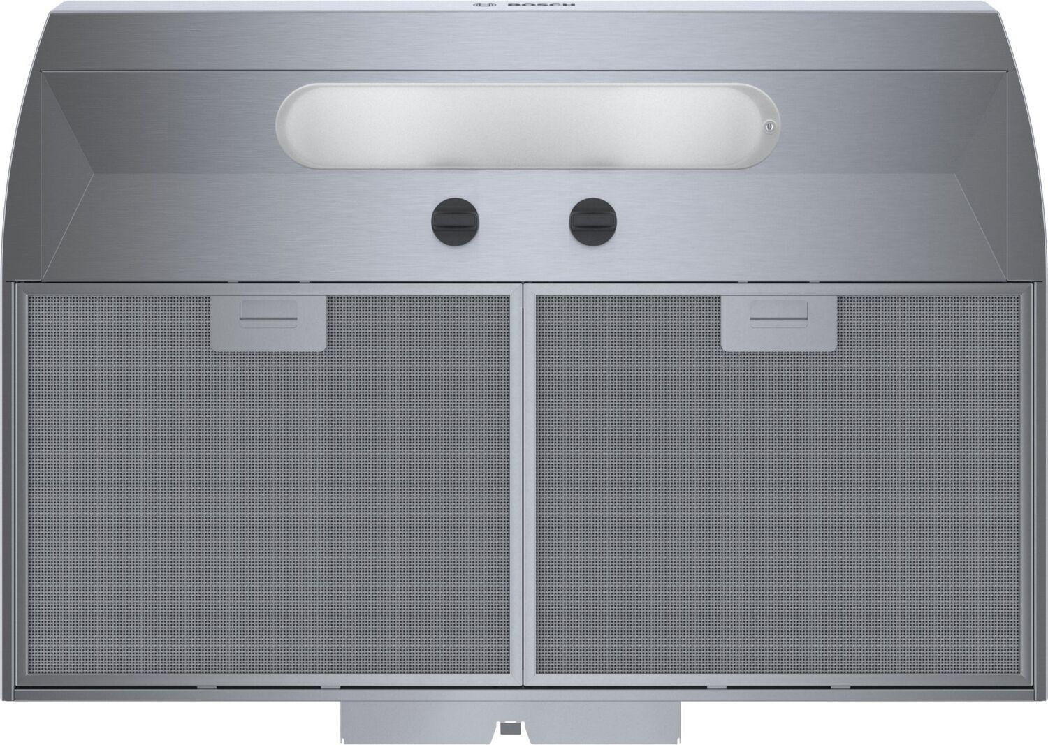 Bosch 300 Series, 30" Under-cabinet Hood, 280 CFM, Incandescent lights, Stnls