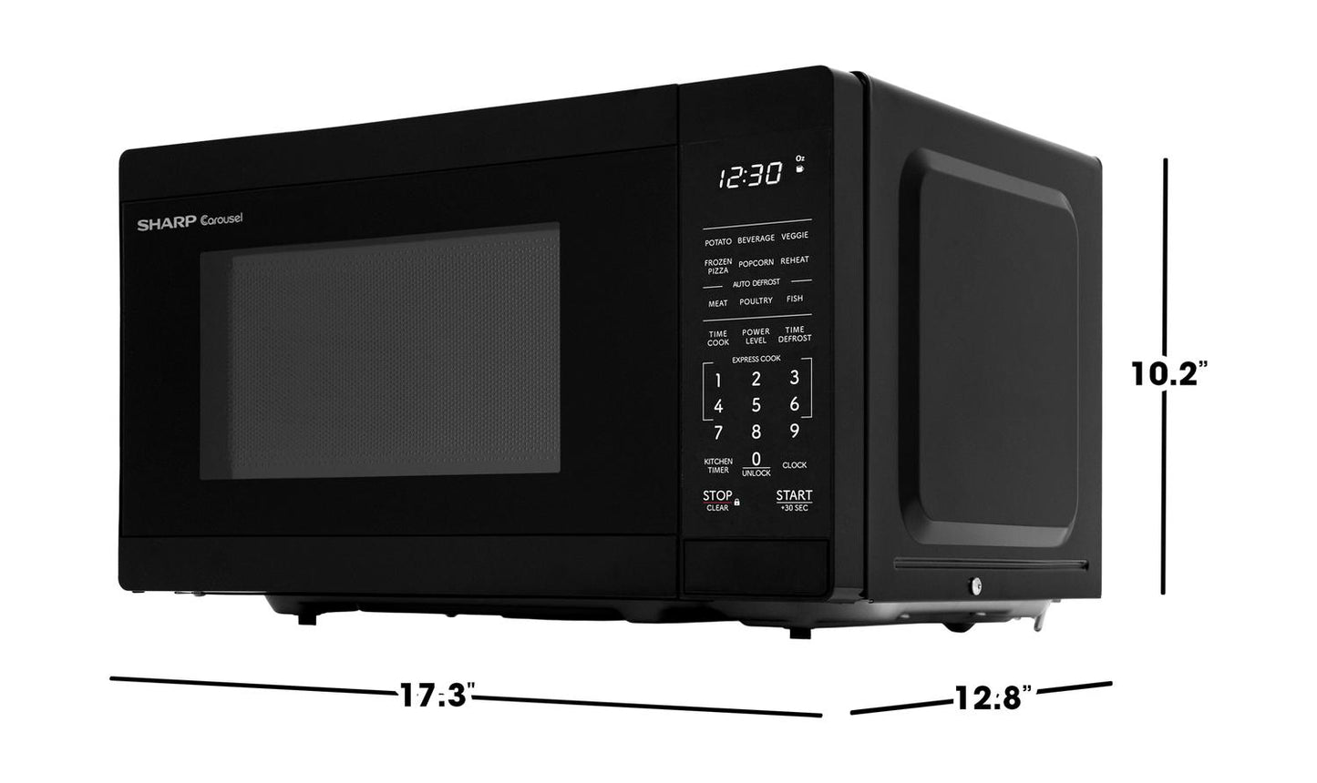 SMC0760KB Sharp 0.7 cu. ft. 700W Black Countertop Microwave Oven