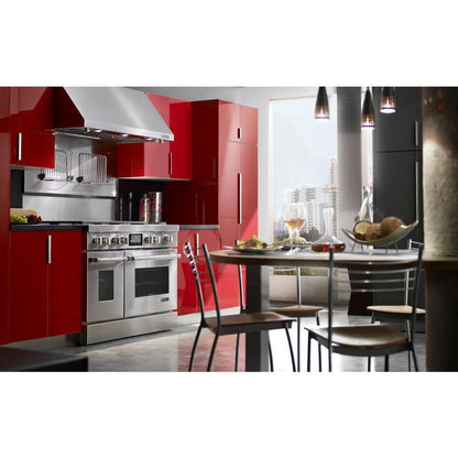 Kitchenaid W10285449 48" Range Hood Backguard Kit with Dual Position Shelf, Stainless Steel, fits JXW9048WP, Size: 20" H