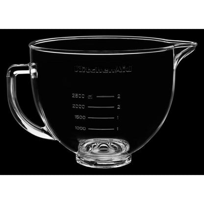 Kitchenaid KSM5GB 5 Quart Tilt-Head Glass Bowl with Measurement Markings & Lid
