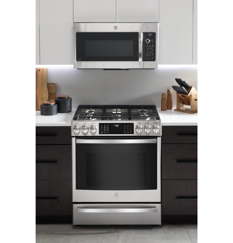 GE Profile™ 30" Smart Slide-In Front-Control Gas Range