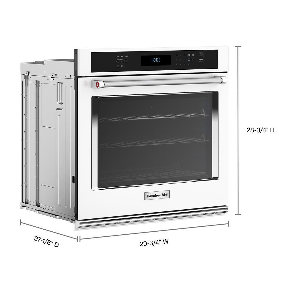 KOES530PWH KitchenAid® 30" Single Wall Ovens with Air Fry Mode