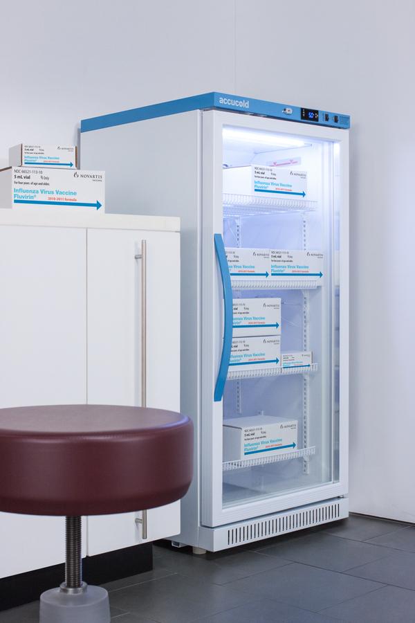 Summit ARG8PV456 8 CU.FT. Upright Vaccine Refrigerator, Certified To Nsf/ansi 456 Vaccine Storage Standard