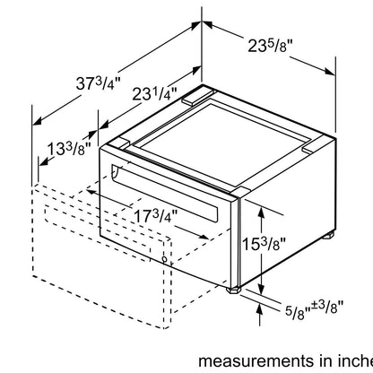 Bosch WTZPW2XD Dryer platform with pull-out
