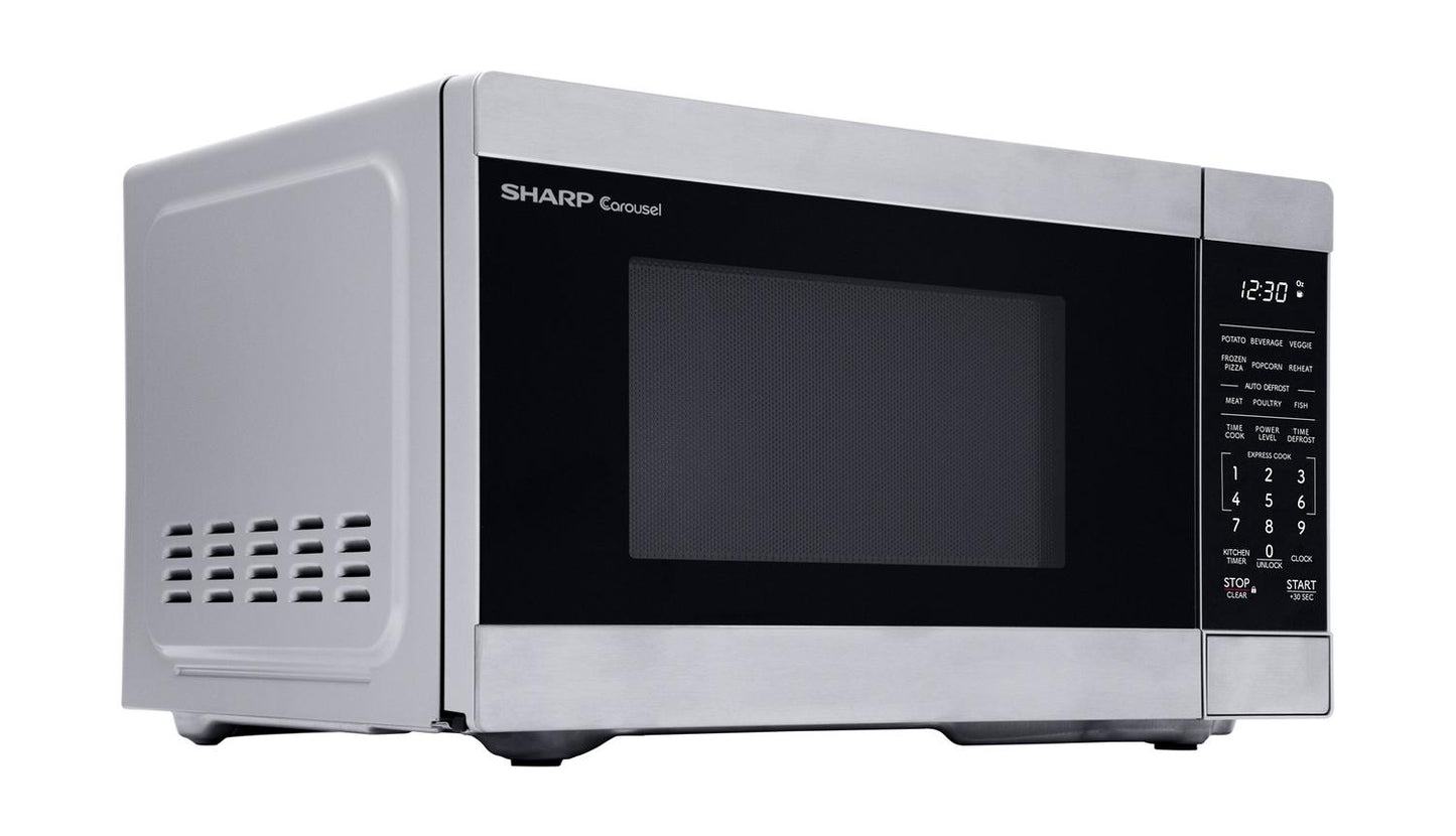 SMC0761KS Sharp 0.7 cu. ft. 700W Stainless Steel Countertop Microwave Oven