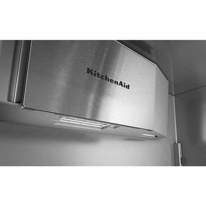 Kitchenaid KBFN536TPA 20.8 Cu. Ft. 36" Built-In Panel-Ready French Door Bottom Mount Refrigerator with Platinum Interior