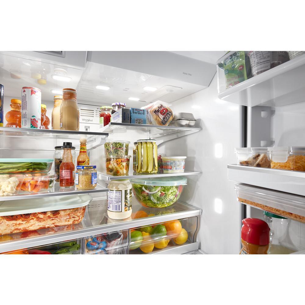 Whirlpool WRMF7736PZ 36-inch Wide 4 Door Refrigerator with Prep and Store Bins - 26 Cu. Ft.