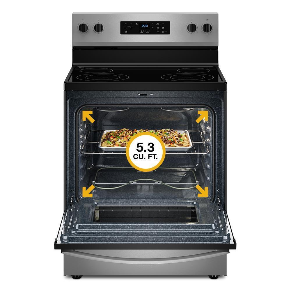 Whirlpool WFES3030RB 30-inch Electric Range with No Preheat Mode