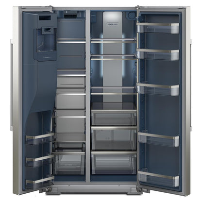 Maytag MRSC6636RZ 36-inch Wide Counter-Depth Side-by-Side Refrigerator with Arctic Blue Interior - 20.8 Cu. Ft.