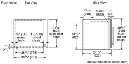 Bosch HBL8444RUC 800 Series Single Wall Oven 30" Right SideOpening Door, Black Stainless Steel