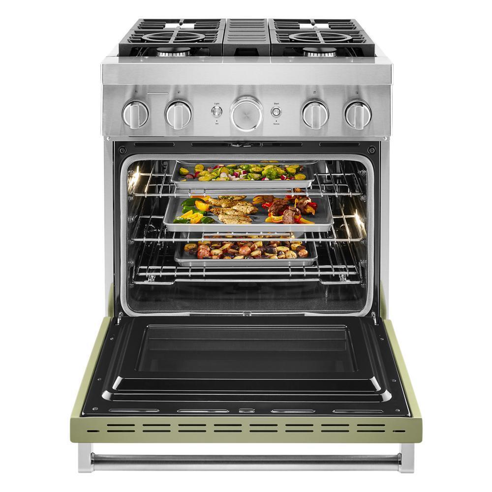 KFDC500JAV KitchenAid® 30'' Smart Commercial-Style Dual Fuel Range with 4 Burners