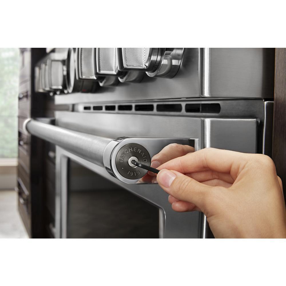 Whirlpool W11368841BO KitchenAid Commercial-Style Range Handle Medallion Kit - Black (Includes Two Medallions, Screws, and One 1/8-IN Hex Wrench)