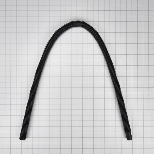 Whirlpool 8318155 4' Black flexible washer drain hose extension with molded end (fits Duet, Performance, Cabrio, Bravos) - 1 pack