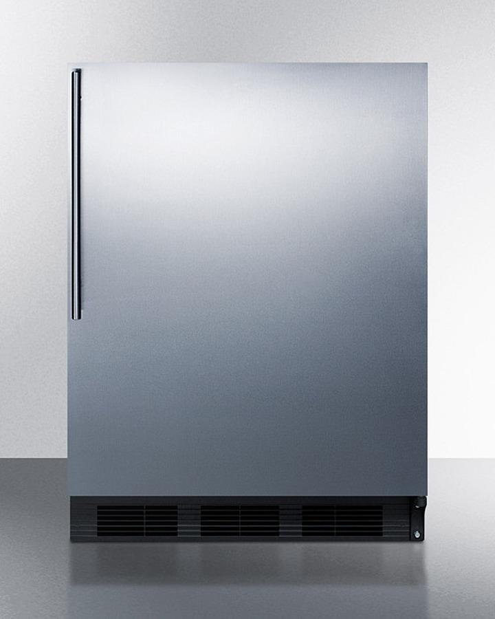Summit CT663BKSSHV 24" Wide Refrigerator-freezer