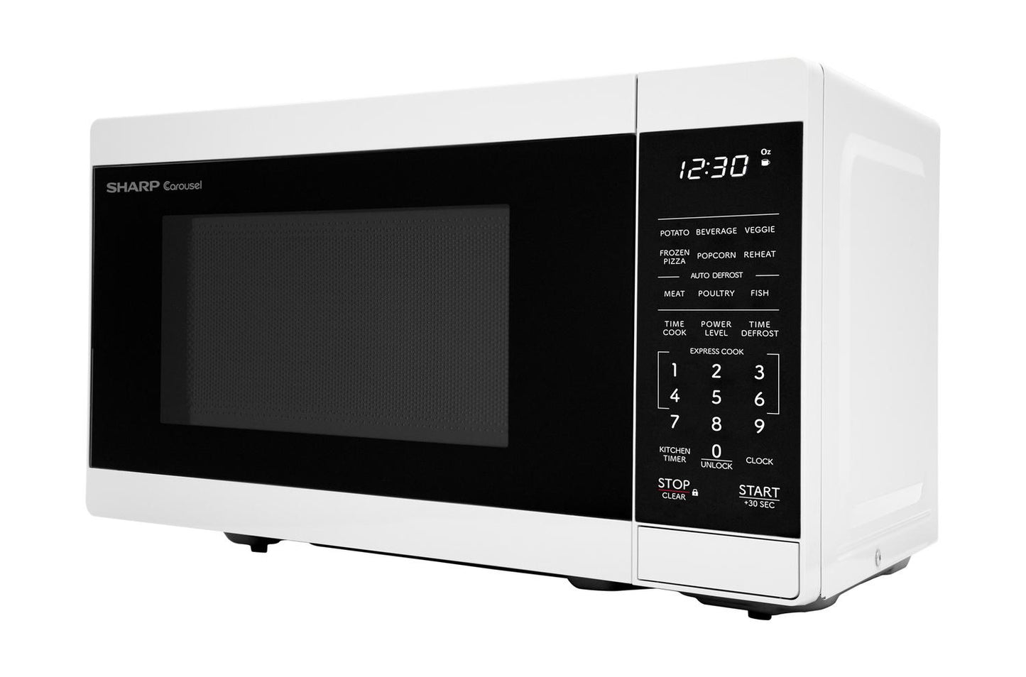 SMC0760KW Sharp 0.7 cu. ft. 700W White Countertop Microwave Oven