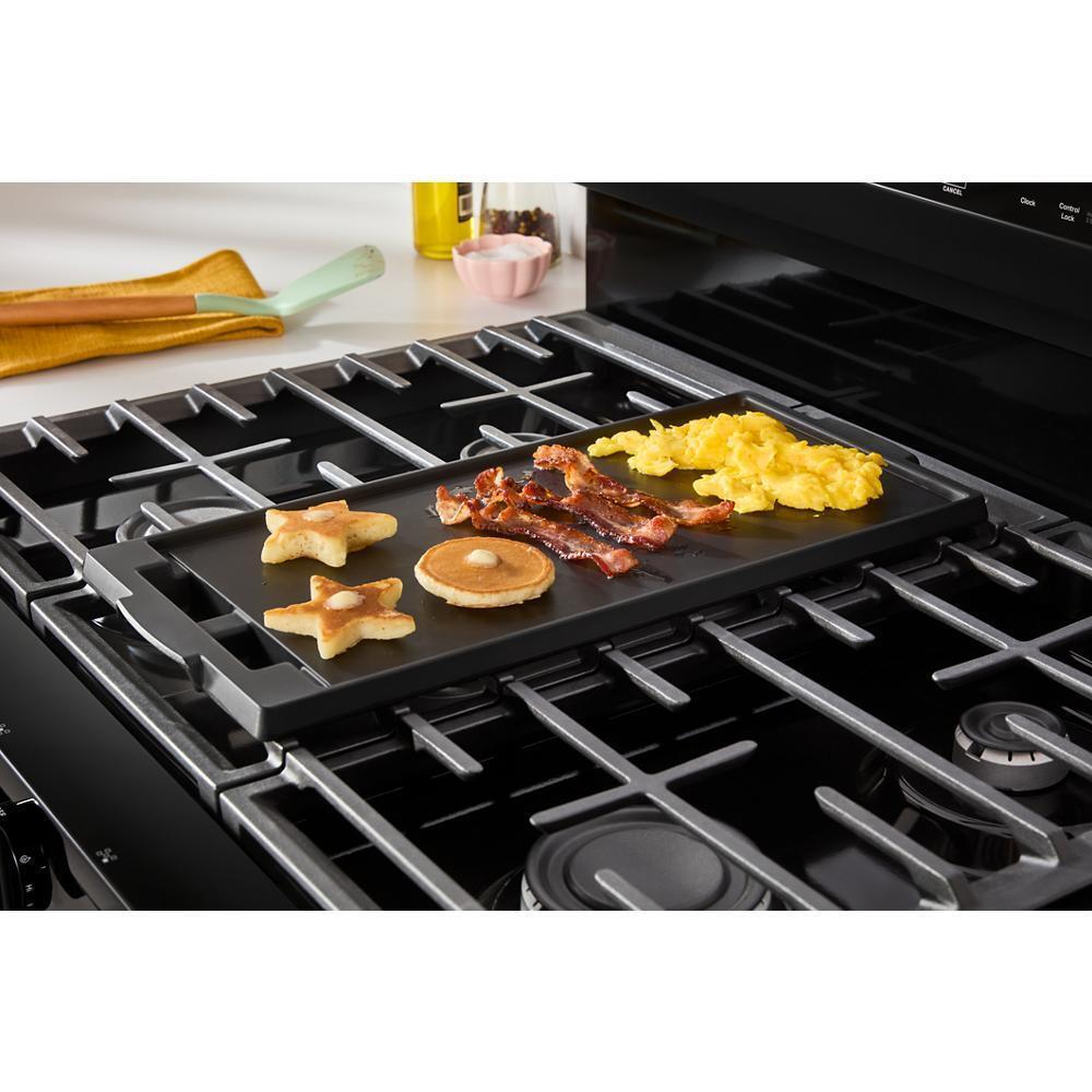 Whirlpool WFGS5030RB 30-inch Gas Range with Air Cooking Technology, No Preheat Air Fry and Air Baking and Self Clean