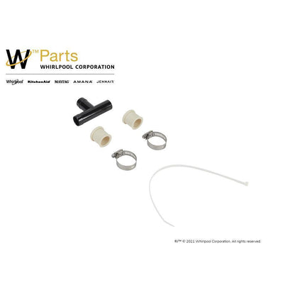 Maytag 285320 Washing machine siphon break assembly with 2 hose clamps, wire tie, and 2 drain hose sleeves - 1 pack