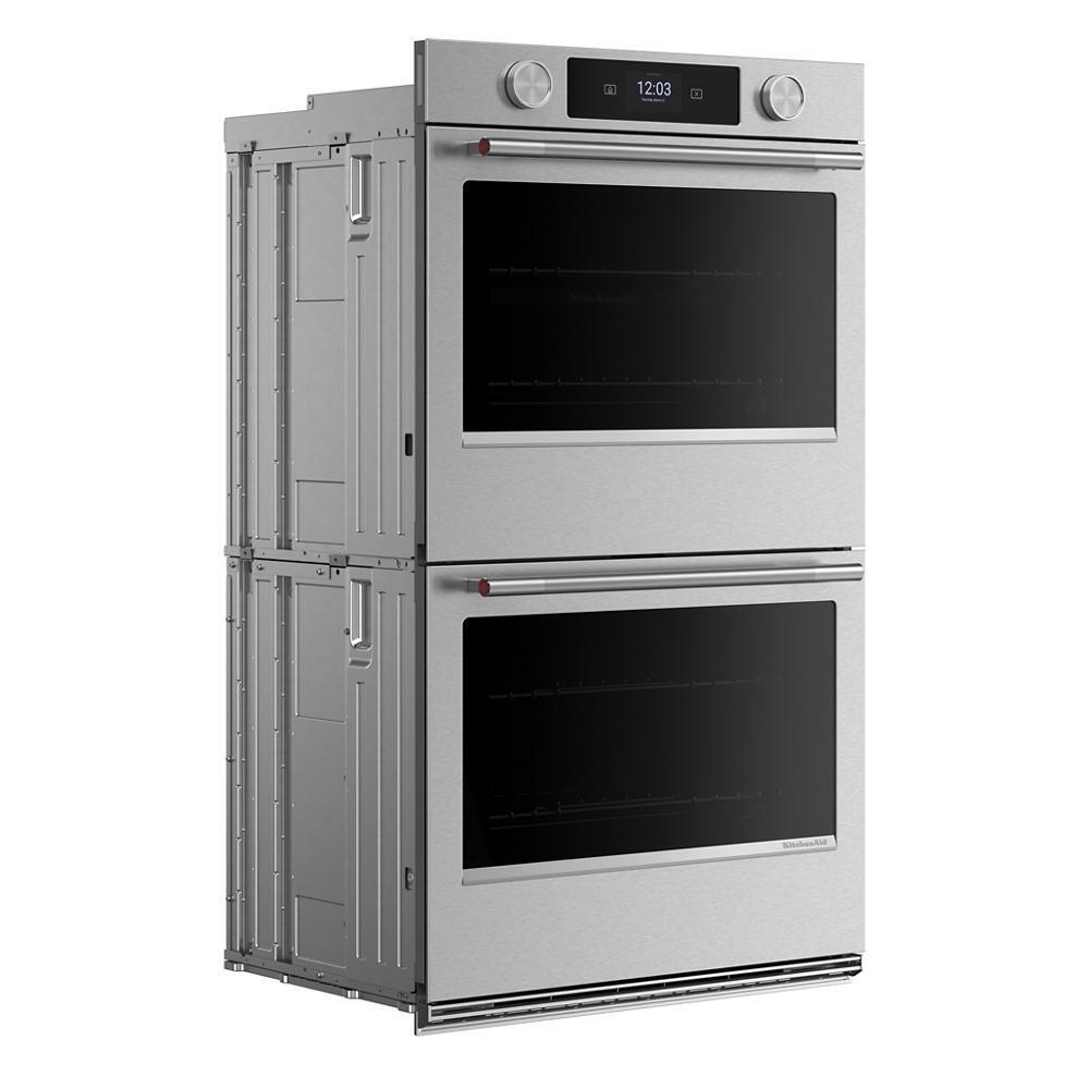Kitchenaid KOED930SPS 30-inch Smart Electric Double Wall Oven with Intelligent Cooking Camera - PrintShield™ Finish