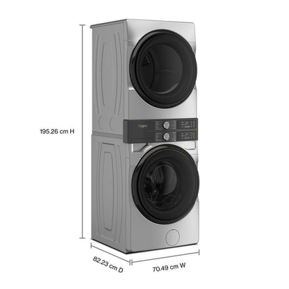 Whirlpool WGF5727TR Smart ENERGY STAR® Front Load Laundry Tower with UV Clean Technology & FreshFlowTM Vent System 4.5 cu. ft. Washer & 7.4 cu. ft. Gas Dryer