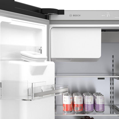 Bosch B36CD50SNB 500 Series French Door Bottom Mount Refrigerator 36" Black Stainless Steel, Total No Frost