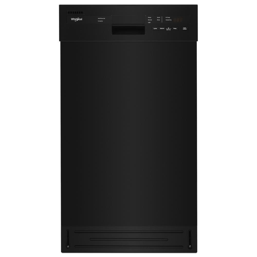 Whirlpool WDPS5118PB Small-Space Compact Dishwasher with Stainless Steel Tub