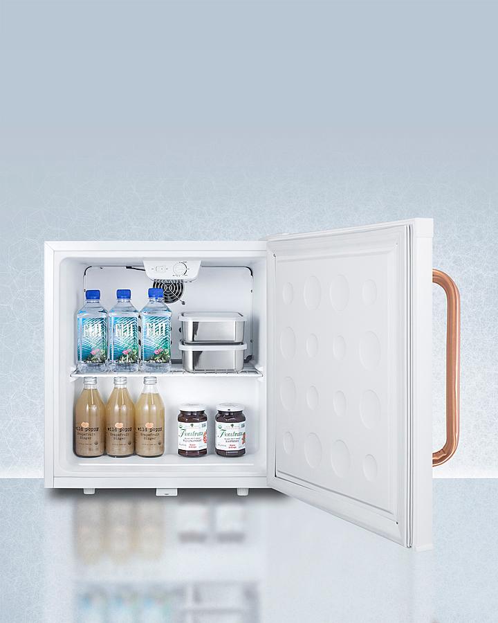 Summit Compact All-refrigerator With Antimicrobial Pure Copper Handle