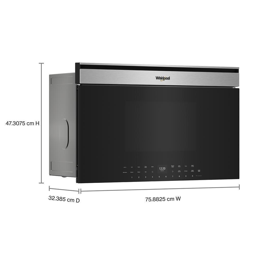 Whirlpool WMBT7030SZ 30-inch Built-In Smart Multifunctional Microwave Oven with Air Fry - 1,000 watts