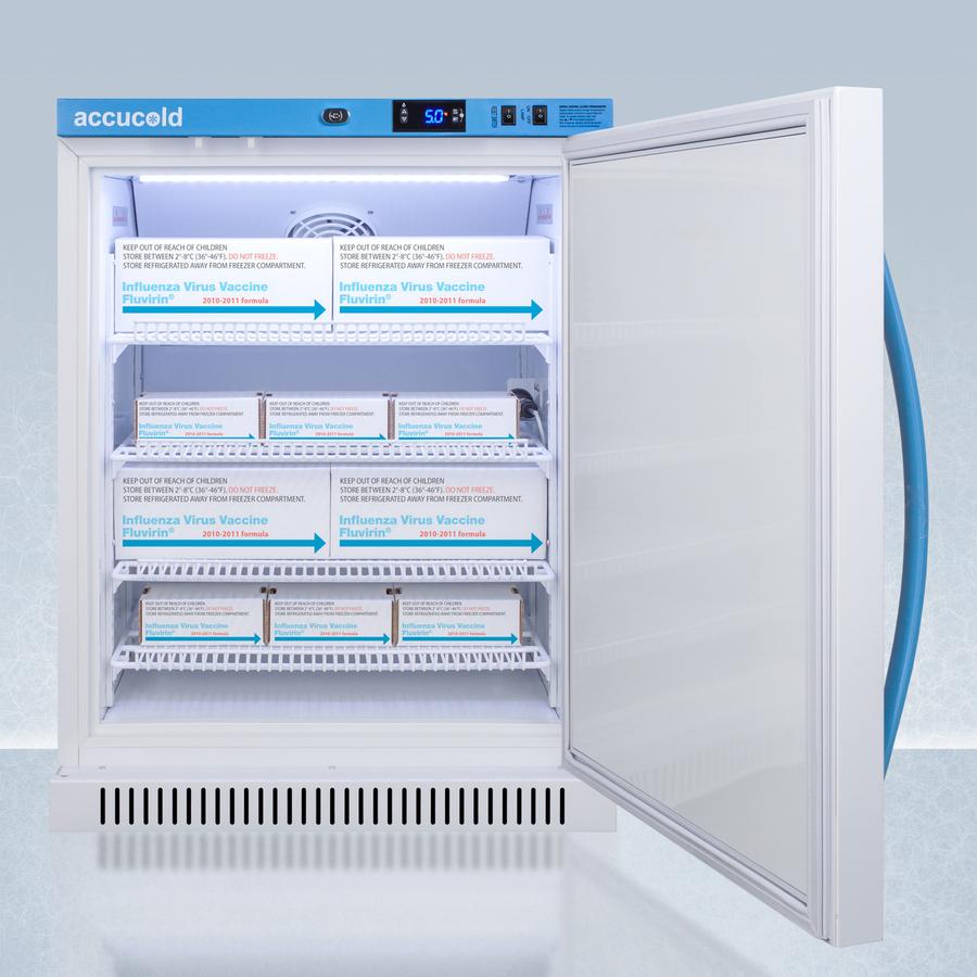 Summit ARS6PV456 6 CU.FT. ADA Height Vaccine Refrigerator, Certified To Nsf/ansi 456 Vaccine Storage Standard