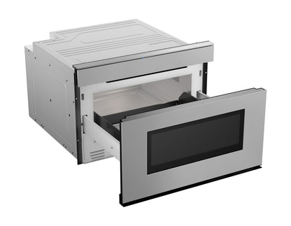 Sharp SMD2479JS 24 in. 1.2 cu. ft. 950W Sharp Stainless Steel Smart Easy Wave Open Microwave Drawer Oven