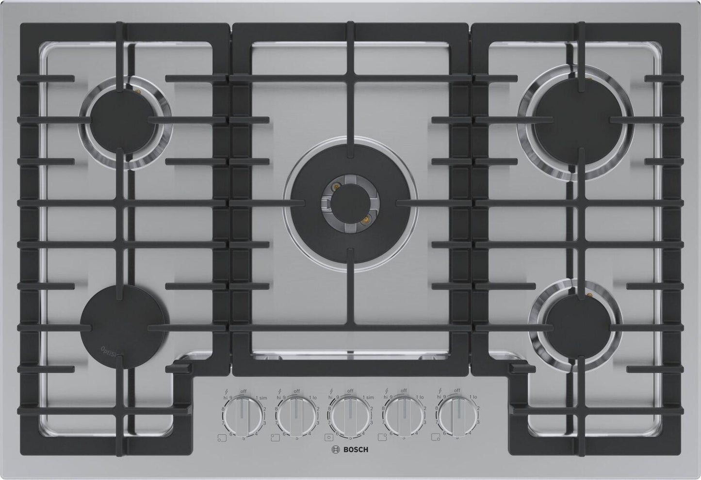 Bosch NGM8059UC 800 Series, Gas hob, 30'', Stainless steel