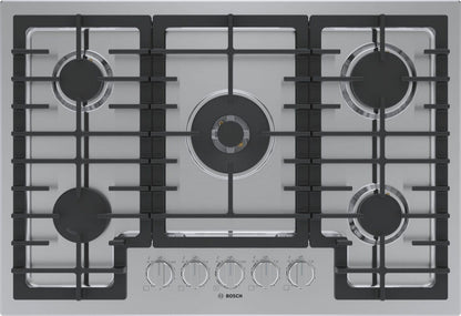 Bosch NGM8059UC 800 Series, Gas hob, 30'', Stainless steel