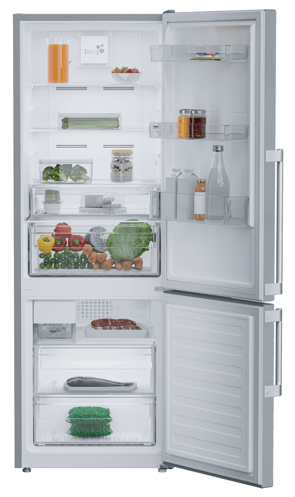 Blomberg Appliances BRFB1046SS 24" Counter-Depth Bottom Freezer Refrigerator With Ice Maker