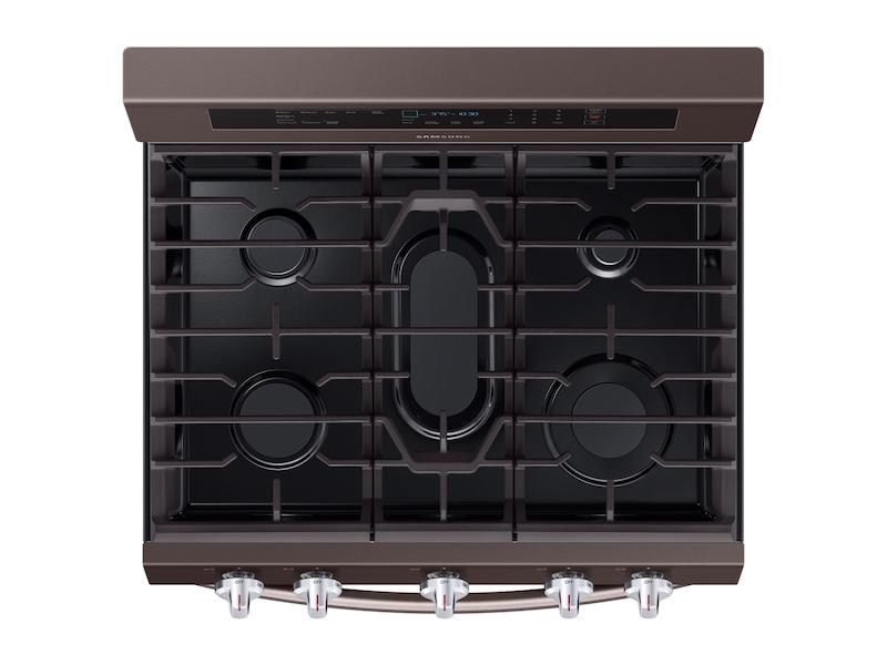 Samsung NX58R6631ST 5.8 cu. ft. Freestanding Gas Range with True Convection in Tuscan Stainless Steel
