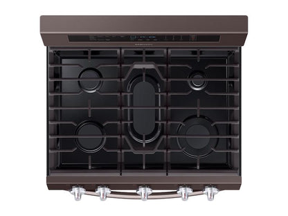 Samsung NX58R6631ST 5.8 cu. ft. Freestanding Gas Range with True Convection in Tuscan Stainless Steel