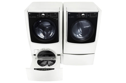 Lg WM5000HWAWD100CWDLEX5000WWDP4W 5.5 Total Capacity LG TWINWash™ Bundle with LG SideKick™ and Electric Dryer